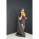 Badeponcho aus Mull Anthrazit