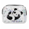Kulturtasche Glitzer Panda