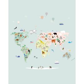 Panorama Tapete - World map
