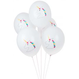 5 Ballons - Einhorn
