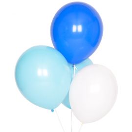 10 Ballons - mix blau