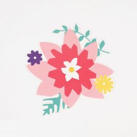 8 Einladungskarten - Blumen