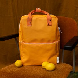 Rucksack large Freckles - Sunny yellow / carrot orange / candy pink