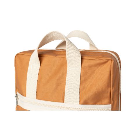 Nobodinoz - Sunshine eco lunch bag 24X19X8 cm - Cinnamon - Little