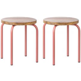 Set mit 2 Stühle Circle pink