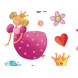 magnifique set de 160 stickers 'les princesses'