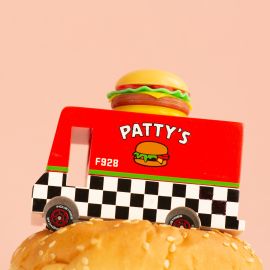 Holzauto Candyvan - Pattys Hamburger Van