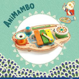 Animambo Set mit 3 Instrumenten - Tamburin, Maracas & Kastagnette