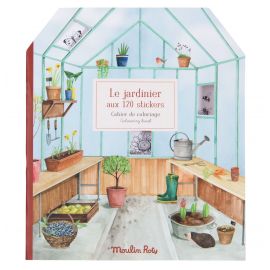 Mal- und Stickerbuch Gärtner - Le jardin du moulin