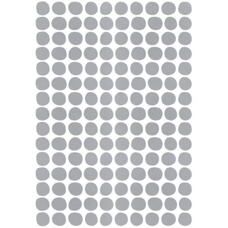 Wandaufkleber A3 - Dots - Silver