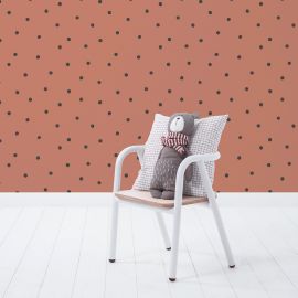 Tapete - Minima - Playful dots - Terracotta