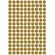 Wandaufkleber A3 - Dots - Gold