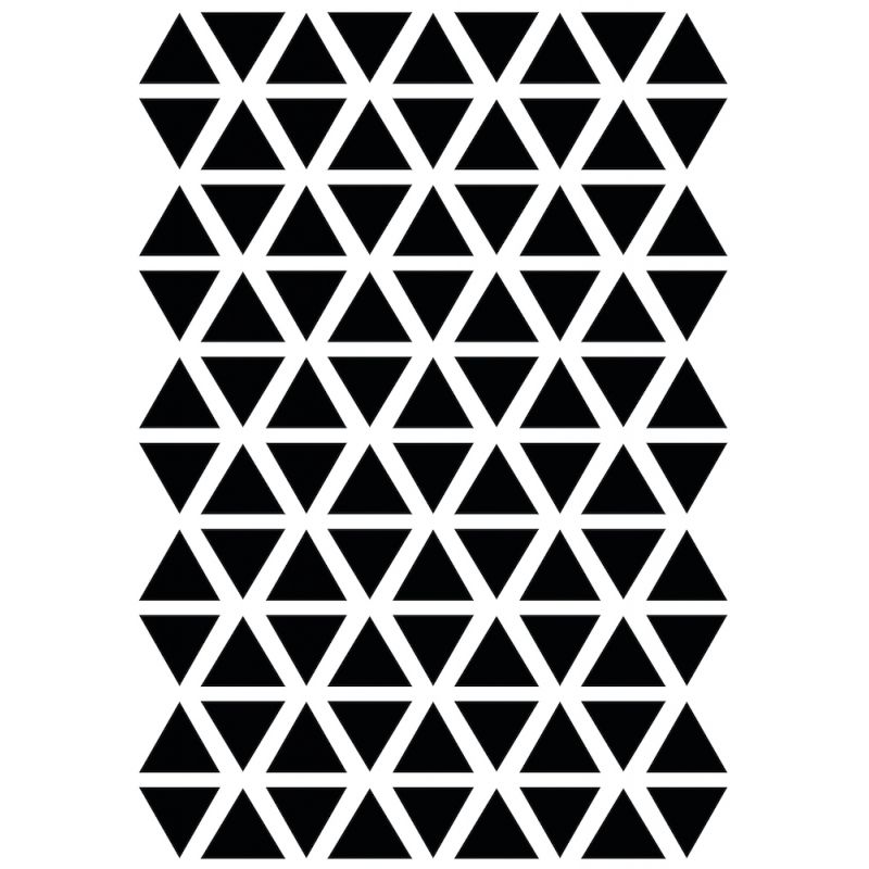Lilipinso - Aufkleber Set A3 - Dreieck - Schwarz - Das Kleine Zebra