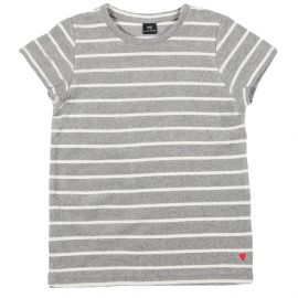 T-Shirt Terry Stripes Grey Melee - Baby