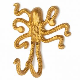 Wandhaken Octopus Okki - Gold
