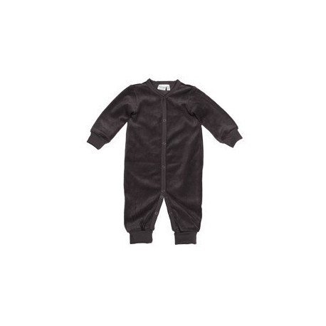 pyjama bébé bleu-gris en velours pyjama bébé bleu-gris en velours