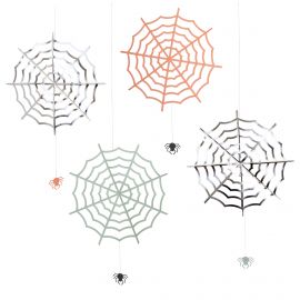 Deko - Halloween Hanging Cobwebs - Pack of 4