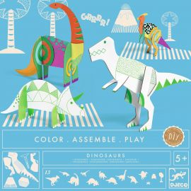 Color. Assemble. Play - Dinosaurier
