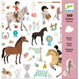 Set mit 160 prächtigen 'Pferde' Stickern