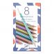 Set mit 8 Metallic-Buntstiften