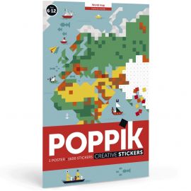 Stickerposter - World Map