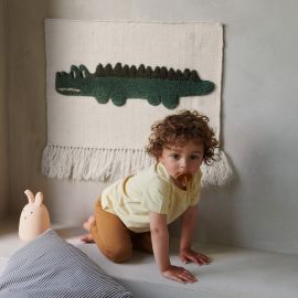 Gera Wandteppich - Crocodile & Hunter green multi mix