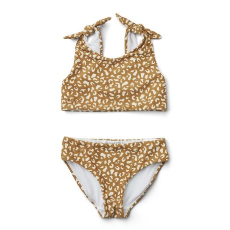 Bow Bikini-Set - Mini leo & Golden caramel