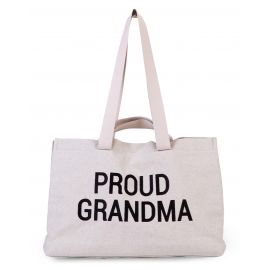 Tasche Grandma bag - Canvas - GrauweiÃŸ