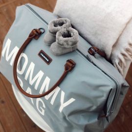 Wickeltasche Mommy bag - Grau & weiÃŸ