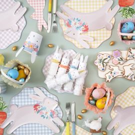 Papptellern - Gingham