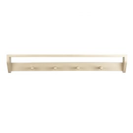Xenn Wandregal aus Holz mit Haken - Off White