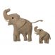 Olli Wanddekoration - Elefant - Grau