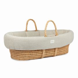 Lin français Bezug Moseskorb - Greige - 80x50 cm