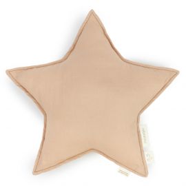Lin français Kissen Stern - Sand - 38x38 cm