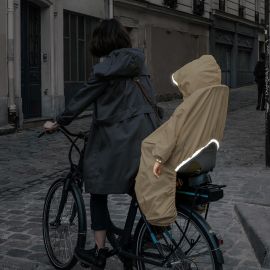 Rainette Regenmantel fÃ¼r Fahrradsitz - Beige