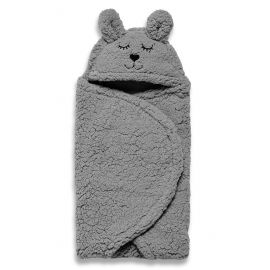 Einschlagdecke fÃ¼r Babyschale Bunny Storm Grey