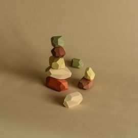 Holzspielzeug - Balancing Stones Earthy
