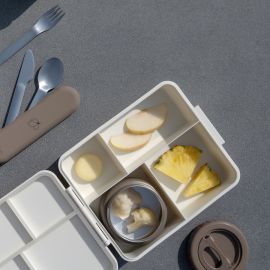 Lunchbox mit isothermische LunchbehÃ¤lter - Cream lemon