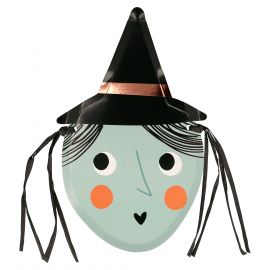 Papptellern - Witch