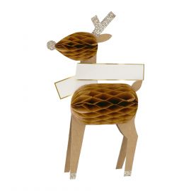 Tischkarten - Reindeer Honeycomb