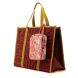 The Sticky Sis Club Shopper-Tasche + Floral Knot-Bag - La Promenade - Terry - Vin rouge