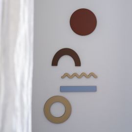 Wanddeko Wall Shapes No.10 - Earthy Tones