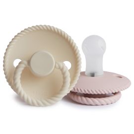 Frigg Schnuller Rope - 2-Pack - Silikon - Blush & Cream