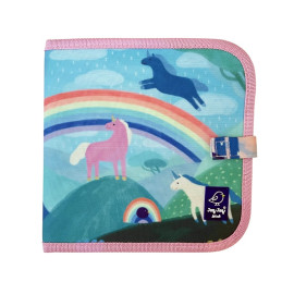 Löschbarer Schiefer-Notebook-Unicorns und Regenbogen