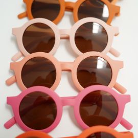 Runde Polarisierte Kinder-Sonnenbrille - Cajun Blossom