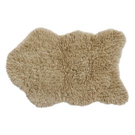 Waschbare Wollteppich Woolly - Sheep Beige - 75x110 - Woolable Kollektion