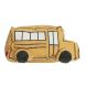 Spielset Soft Toy Ride & Roll School Bus - Bus + Straße