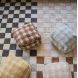 Waschbare Teppich Kitchen Tiles - Dark Grey - 120x160