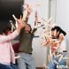 Box Kapla mit 120 Planken - Blau, Rot, Pink