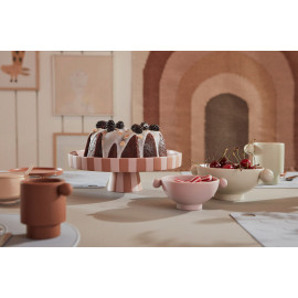 Toppu breit - Karamell/Rosa -Tablett